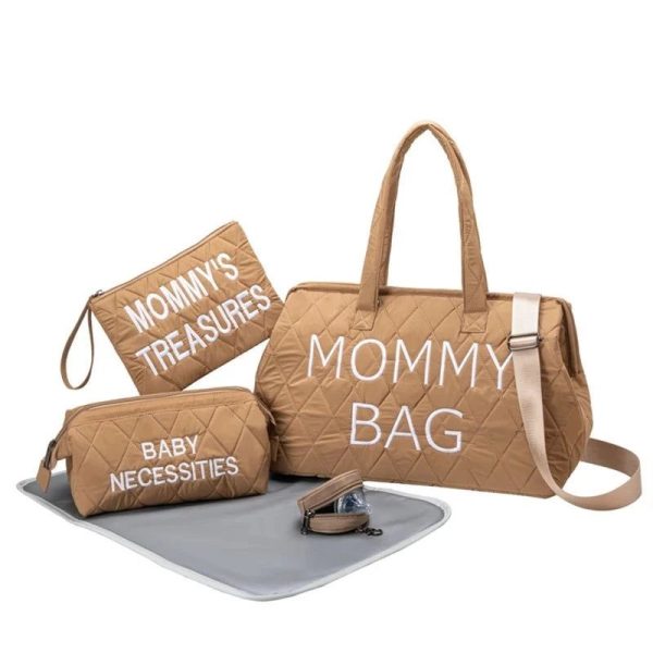 Sac à langer Mommy bag élégant en tissu résistant
