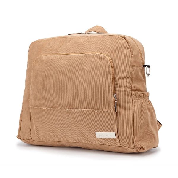 Sac à langer Soboba en velours côtelé beige