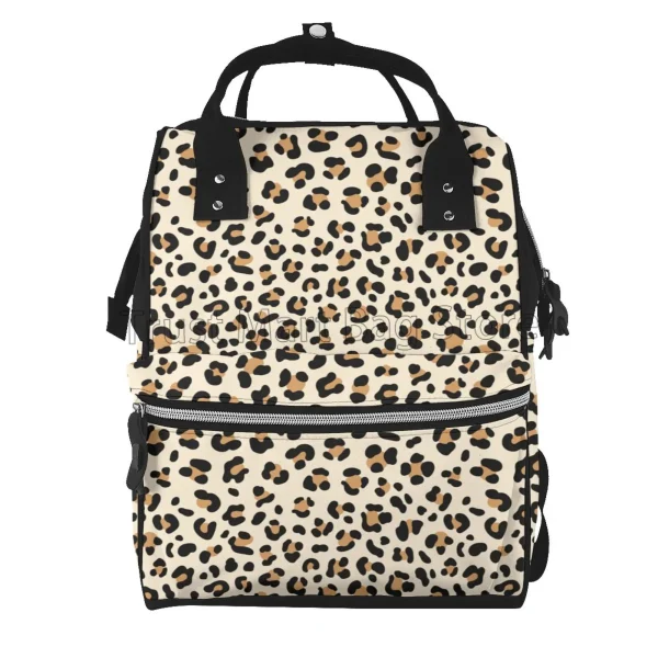 Mommy bag leopard motif animal