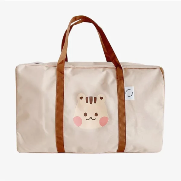 Sac à langer kaki élégant en forme de sac à main