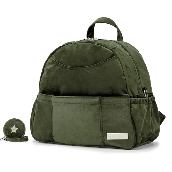 Sac à dos à couches en velours Velveg élégant